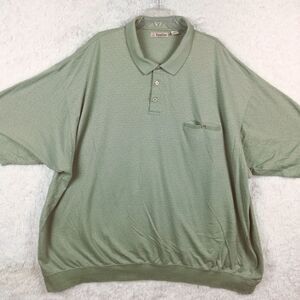 FoxFire Mens Shirt Polo Short Sleeve Green‎ Textured Collared Big & Tall 6XT